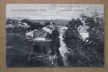 Ansichtskarte AK Provencheres Vogesen 1916 Straße Bauernhöfe Häuser Dorf Ortsansicht Frankreich France 88 Vosges